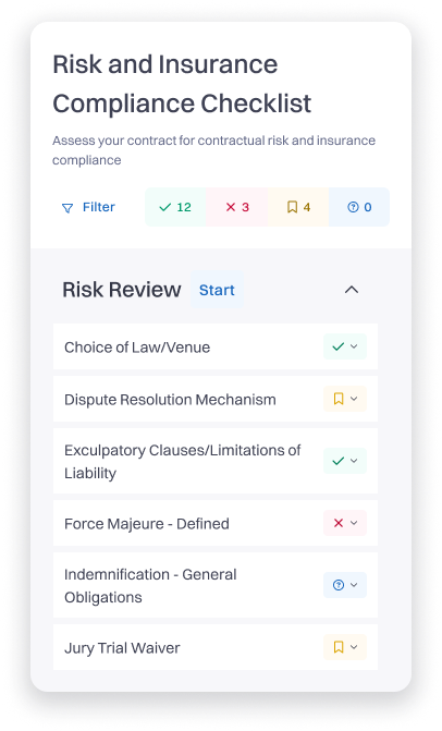 Insurane checklist