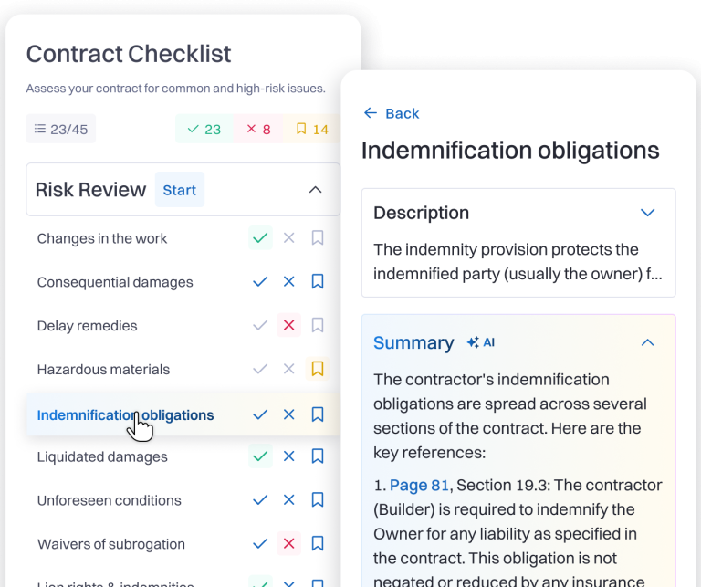 Short Checklist + AI Summary