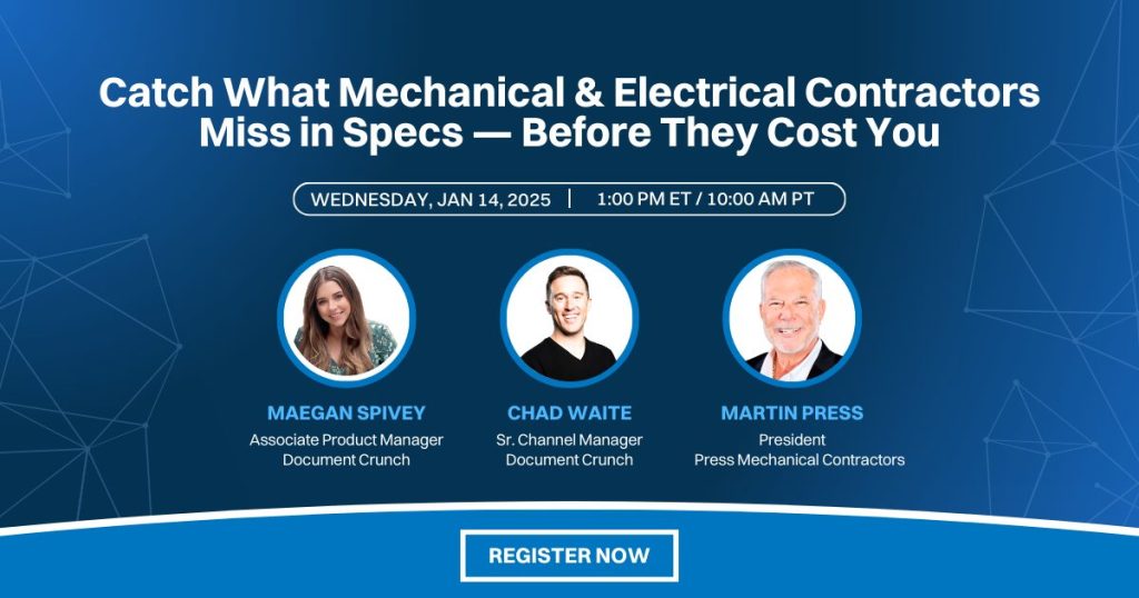 Catch What Mechanical & Electrical Contractors Miss in Specs — Before They Cost You